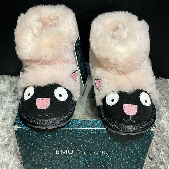 NIB EMU Australia Kids Lamb Walker Boots - Picture 1 of 9